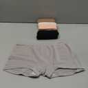 BAMBOO COOL Women's Boyshort Panties Seamless High Waist Underwear Stretchy Moisture Wicking Boxer Briefs for Ladies 5 Pack Size Large