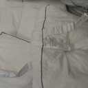 Memory Foam Mattress Topper Full Pressure-Relieving Bed Topper with Secure Strap Design for Back Pain, Soft and Supportive, Shredded Memory Foam (White)