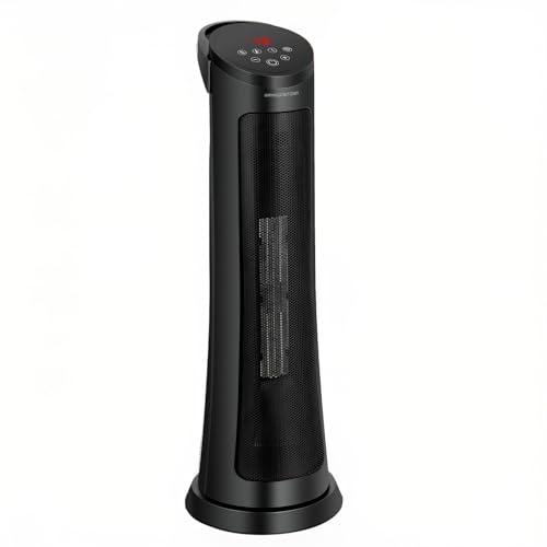 750W/1500W Electric Space Heater with Remote Control Advanced PTC Ceramic Heating, Timer And Built-In Thermostat Heating Area