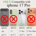 for iPhone 17 Pro Case Clear Magnetic, Compatible with MagSafe, Ocean Marine Animals Pattern, Slim Shockproof Camera Lens Protection Phone Case for Women Men 6.3" - White