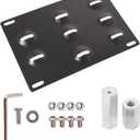 munirater Front Bumper Tow Hook License Plate Bracket Replacement for GLK GLC GLA 2010-2020 C E Class Without Trailer Holes