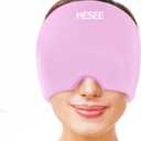 Migraine Relief Cap, Headache Relief Hat for Migraine Cap, Hot and Cold Therapy, Headache Eyes Mask for Stress Relief, Ice Pack Head Wrap for Sinus, Puffy Eyes, Tension, Purple