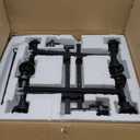 10 Light Large Black Farmhouse Chandelier | Rustic Chandeliers for Dining Room Light Fixture | Industrial Hanging Lighting with Clear Glass Cover for Living Room | Foyer | Staircase | Villa