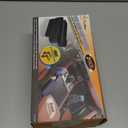 EcoNour Car Seat Gap Filler with Cup Holder (25.4 x 15.2 cm) | Auto Console Organizer in Between Front Seats for Holding Phone, Drink and Cards | Travel Accessories with 2 Headrest Hooks