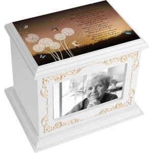 Cremation Urns for Human Ashes Adult Male or Female, Funeral Memorial Urns for Ashes with Photo Frame, Wooden Urns Box and Casket for Men Women, Burial Urn for Adults Up to 200 IBS