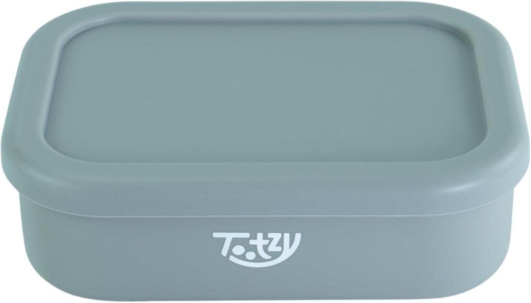 Premium Silicone Bento Box 30 oz  Reusable, Leakproof, BPA-Free Lunch Container  Microwave & Dishwasher Safe  Perfect for Dog Meals, School Lunch, Office, or Travel  Eco-Friendly (Gray)