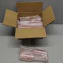 Plastic Champagne Flutes Champagne Glasses Unbreakable Wedding Toasting Glasses Reusable Diamond Wine Glasses Crystal Clear Party Wine Cups Vintage Drinking Glasses 5.5 OZ for Wedding (12, Pink)