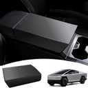 Center Console Armrest Cover for Tesla Cybertruck 2024, TPE Scratch Resistance Armrest Protector fit Cybertruck Accessories