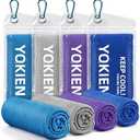 Cooling Towels for Neck and Face - Neck Coolers for Hot Weather - Cooling Neck Wraps Sweat Towel Rags for Extreme Heat (40"x12"), Pack of 8 Yoga, Golf, Gym, Camping, Workout & More Activities, Set of 2