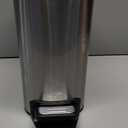 TIPGO Slim Bathroom Trash Can with Lid Soft Close, Step Pedal, 6 Liter / 1.6 Gallon Stainless Steel Trash Bin, Small Garbage Cans for Bedroom, Office, Kitchen (Grey)