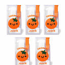Orange Juice Dental Floss Pick Holder, Set of 5