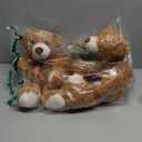 MorisMos 3Pcs Teddy Bears Bulk Baby Shower, 14inch Cute Teddy Bear Stuffed Animals Plush, Small Stuffed Bears on Centerpiece Baby Shower, Dark Brown