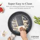 CAROTE 21pcs Pots and Pans Set Nonstick, Cookware Set Black Granite Induction Kitchen Cooking Set w/Frying Pans & Saucepans(PFOS, PFOA Free), 21 Piece