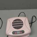 Air Nail Dryer with Automatic Sensor, 300W Timing Air Nail Fan Blow Dryer for Both Hands and Feet, Warm & Cool Wind Blower Dryer for Regular Nail Polish, Home and Salon Use No Harmful (Pink)