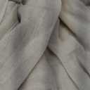 Cream Linen Back Tab Curtains 84 Inch Length for Living Room 2 Panel Set Neutral Modern Farmhouse Window Privacy Semi Sheer Linen Drapes Rustic Pinch Pleated Look Curtain Natural Ivory Colored