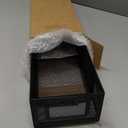 Under Desk Cable Management Tray, GZOKMOG 15.75" No Drill Cable Management Under Desk, Heavy Duty Metal Cord Organizer, Home Office Wire Management for Standing/Gaming Desk, 1 Pack Black