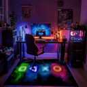 Gaming Rug for Boys Room, 5'x7' Game Rug Gamer Rug for Bedroom Livingroom Game Room Carpet Gaming Room Decor