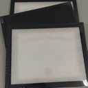 upsimples 11x14 Diploma Frame Certificate Degree Document Frame with High Definition Glass, 8.5 x 11 with mat for Wall and Tabletop, Black Double Mat, 3 Pack