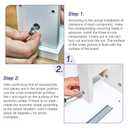 Uxcell Cam Lock Nut for Furniture, 80pcs 14.6x9.5mm Joint Connector Locking Nuts Furniture Connecting Cam Fittings