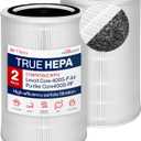 Core 400S True HEPA Replacement Filter Compatible With LEVOIT Core 400S-P & Core400S-RF Smart Air Purifier 3-in-1 Activated Carbon by LifeSupplyUSA (2-Pack)