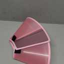 Supet Dog Cone Collar Adjustable After Surgery, Comfortable Pet Recovery Collar & Cone for Large Medium Small Dogs, Elizabethan Dog Neck Collar Plastic Practical (S(Neck: 11.5~12.6"), Pink)