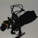 RSLOVE Women's Lingerie Sets with Garter Belt 3 Piece Sexy Lace High Waist Bra and Panty Set Push Up Exotic Sleepwear M