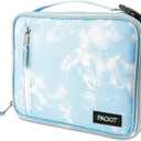 PackIt Freezable Classic Lunch Box, Blue Sky, Built with EcoFreeze Technology, Collapsible, Reusable, Zip Closure With Zip Front Pocket and Buckle Handle, Perfect for School Lunches