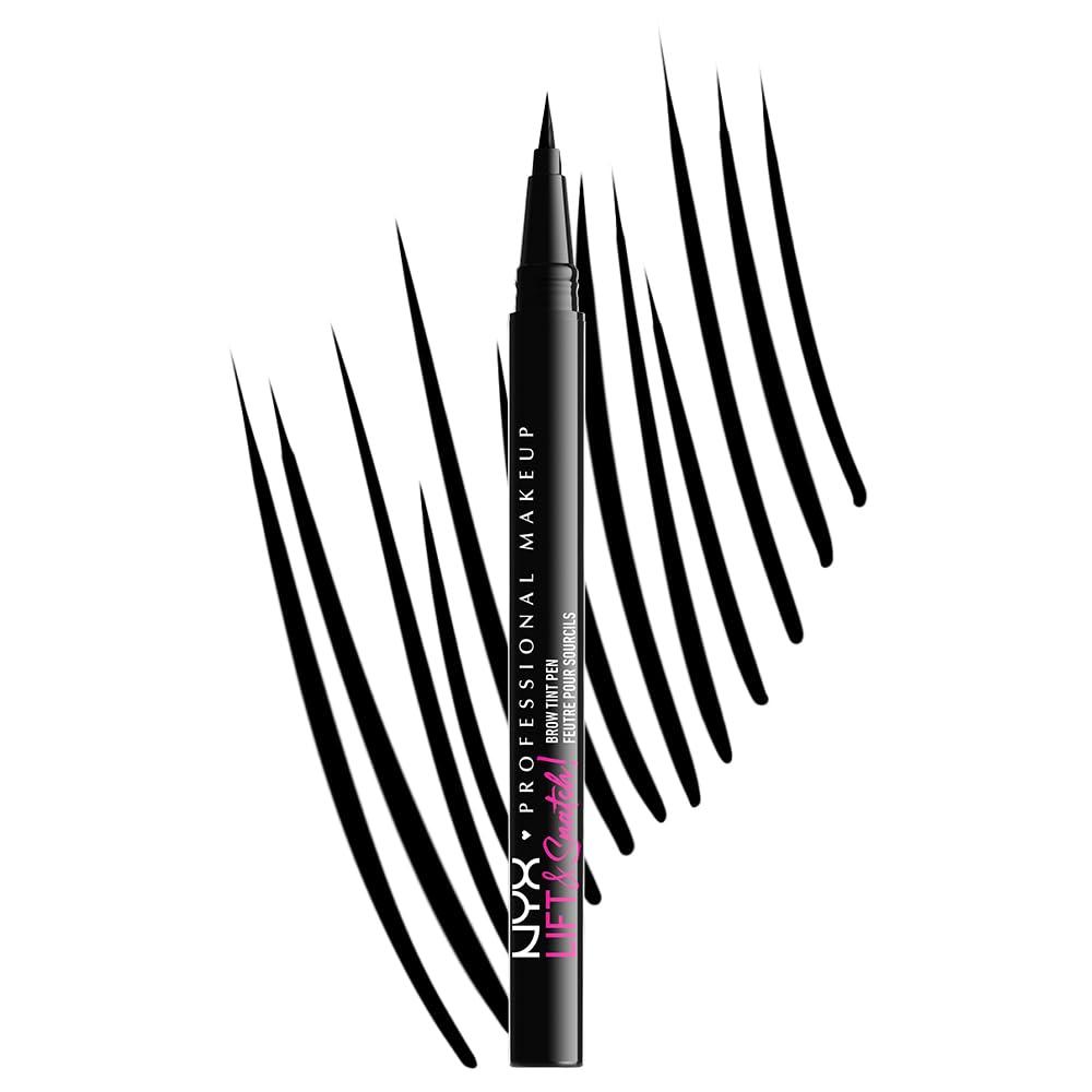 NYX PROFESSIONAL MAKEUP Lift & Snatch Eyebrow Tint Pen, Black (Packaging May Vary)