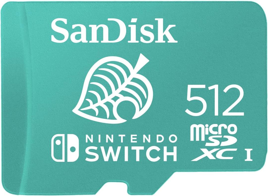 SanDisk 512GB microSD Card, Licensed for Nintendo-Switch - Made for Nintendo-Switch 1, OLED, and Lite - SDSQXAO-512G-GNCZN