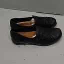 KORDAL Women's Comfortable & Lightweight Black Leather Loafers Slip-Ons Stylish Business Casual Dress Shoes Work Office Everyday Walking Shoes for Women 36EUR M Black