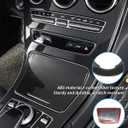 Center Console Gear Shift Panel Frame Cover Trim, Carbon Fiber Pattern Style, Interior Decoration Accessories for Mercedes Benz C GLC Class W205 2015-2018 (W205 2015-2018-Without Clock)