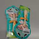 2 x Kids Toothbrushes 2 Pack,Soft Bristle Toothbrushes for Baby 1-3 Years Old Cute Dinosaur Toothbrush for Toddlers Baby's First Training Toothbrush Anti-Strike Throat Not Easy to Shed Bristles