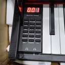 MOSEN 88 Key Digital Paino Fully Weighted Keyboard with Graded Hammer Action, 380 Tones, Triple Pedal, Upright Wood Stand, USB-MIDI, Full Size Home Electric Pianos for Beginner, MDP-110