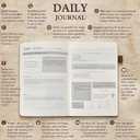 Leather Christian Bible Journal for Men, Prayer Journal for Scripture Study & Daily Devotional, Undated Church Notes Notebook, Jesus Religious Faith Gifts for Pastor, Graduation, Baptism, Brown