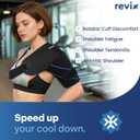 REVIX Shoulder Ice Pack Wrap, Ice Shoulder Brace for Rotator Cuff and Arm, Reusable Gel Cold Therapy Wrap for Discomfort Relief & Muscle Relaxation