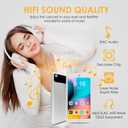 MP3 Player with Bluetooth and WiFi, 160GB Kids MP3 Player with Parental Control, Camera & Speaker, 4.3" Touch Screen Android MP3&MP4 Player, Portable HiFi Music Player, Max Support 256GB