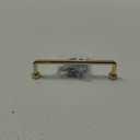 FURFITT 10 Pack Polished Brass Cabinet Handles 5 Inch/128mm Hole Center
