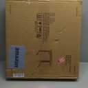 Folding TV Tray Dinner Table for Living Room,Adjustable Height Tv Tray,Portable Dinner Snack Trays Table,Small Foldable C-Shaped End Table for Eating with No Assembly Required (Brown)