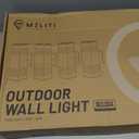 Outdoor Wall Lights 4 Pack, RGBCW Smart Porch Lights with Various Scene Modes, Waterproof Dimmable Up and Down Lights Outdoor, DIY Lighting Effects, Compatible with Alexa, Google Assistant (Black)