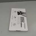 Airplane Foot Hammock, No Collapse Foot Rest for Plane Travel with Extended Adjustment Strap, Portable Desk Foot Hammock with Thickened Foam, Foot Sling Travel Essentials to Relax Your Feet (1 Pc Black)