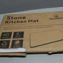 Snuggery Large Stone Drying Mat for Kitchen Counter, 24 "*16" Dark Gray) | Fast Absorption, Quick Drying, Natural Diatomaceous Earth, Non-Slip Base, One-Piece Design for Dishes or Dish Racks