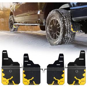 Trumgeta 4PCS Upgraded Adjustable Truck Mud Flaps Fit for Ford F-150 F150 2015 2016 2017 2018 2019 2020 Splash Guards Mudflaps for Pickup Trucks Accessories Front & Rear