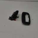 Tailgate Handle Latch and Bezel Trim with Rod Clips | for 1999-2007 Chevy Silverado GMC Sierra 1500 2500 3500 | Replaces# 15997911, 15228539, 15228541, 15228540 (Black)