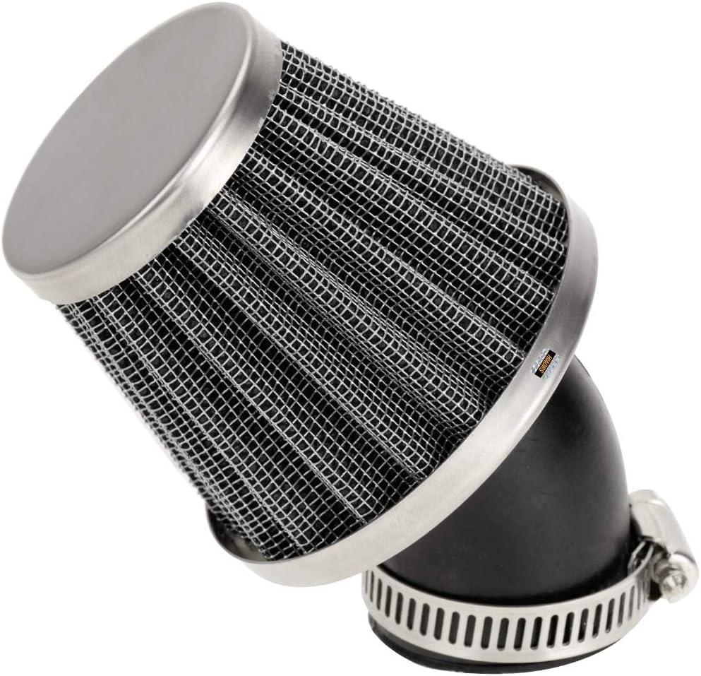 HIAORS 38mm Bent Rubber Tube Air Filter Cleaner for 110cc 125cc CRF SSR Sunl Taotao Pit Dirt Bike ATV Quad