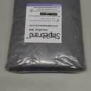 Simplebrand Ava Grey Blackout Curtains for Bedroom 63 Inch Length 2 Panels Set, Solid Thermal Insulated Energy Saving Rod Pocket Window Treatment Curtains Blackout Drapes, W40 x L63 Inch, Grey