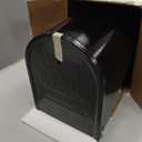 BlissBoard Black Metal Mailbox, Galvanized Steel Outside Mailboxes, Standard Medium Capacity, 20 x 8.7 x 6.7 Inches