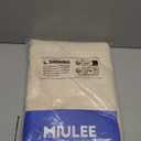 MIULEE Short Linen Curtains 45 Inch Length 2 Panels for Kitchen Bedroom Bathroom, Soft Thick Linen Textured Back Tab Window Drapes Semi Sheer Light Filtering Rod Pocket Modern Farmhouse Decor, 52"W x 45"L (Pack of 2), Linen