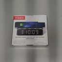 Timex Alarm Clock with Wireless Charger for iPhone and AirPods - Black (TW14B)