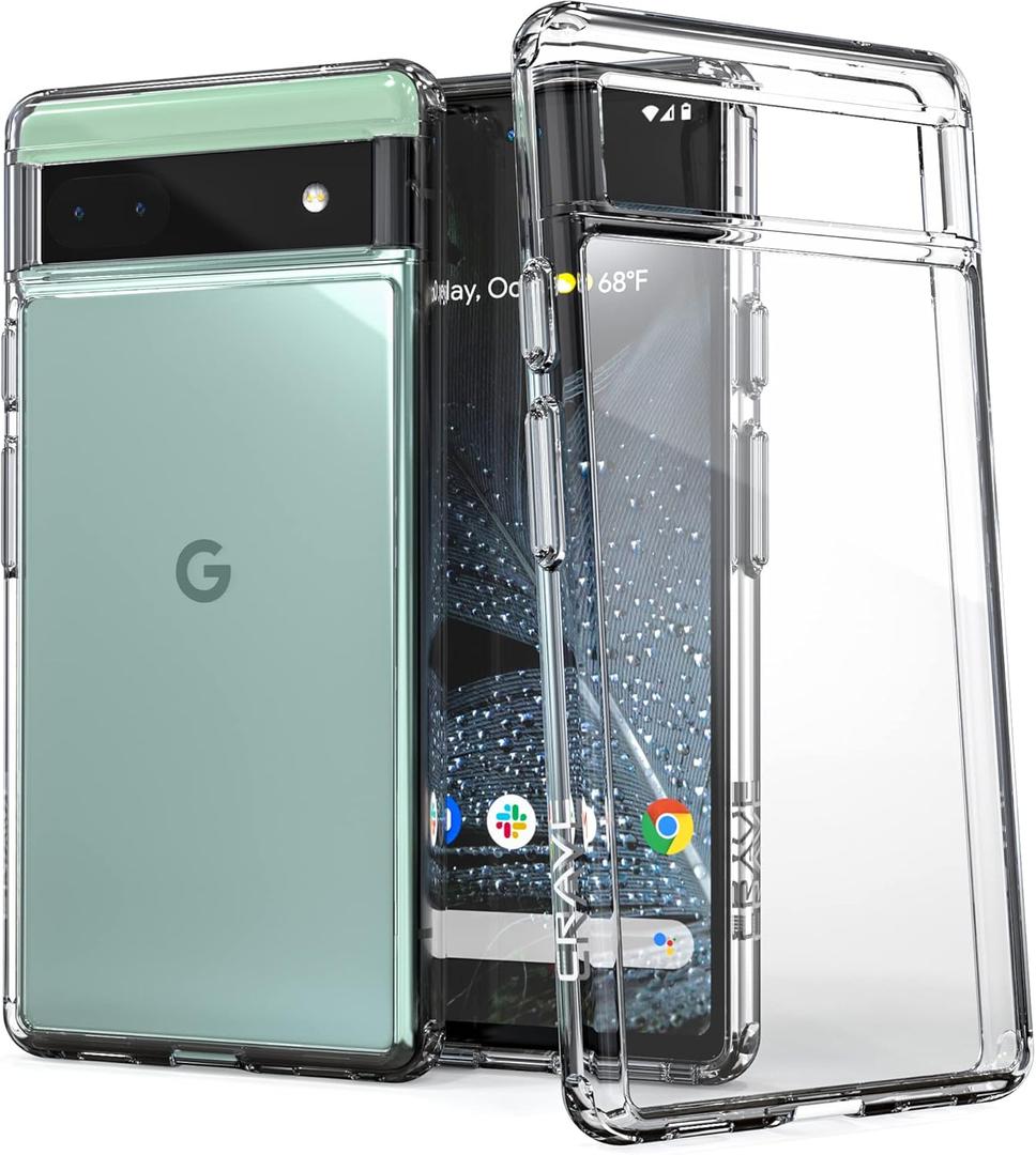 Crave Clear Guard for Pixel 6a Case, Shockproof Clear Case for Google Pixel 6a
