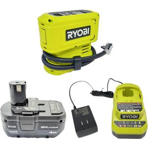 RYOBI PCL001B 18V Cordless High Pressure Inflator Kit with 4Ah Battery and Charger